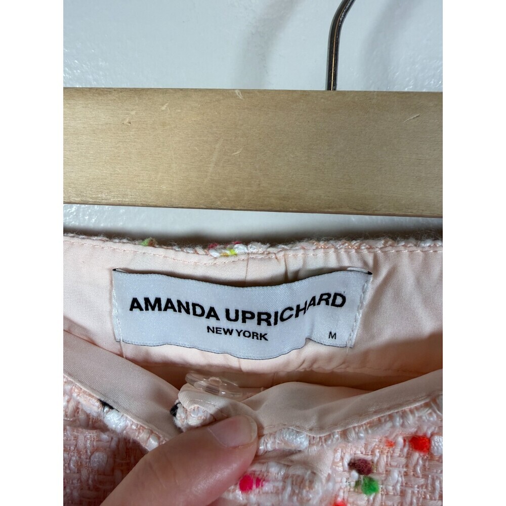 Amanda Uprichard Tweed Sawyer Blazer Skirt Set Size Small/Medium Pink Confetti - Picture 13 of 15
